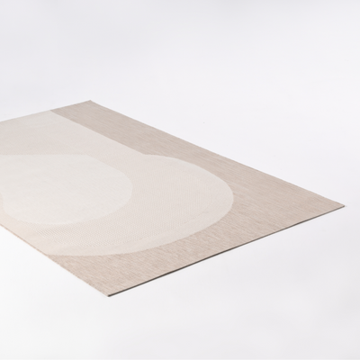 Siro Beige Polyester Rug - 200x290cm - Refurbished