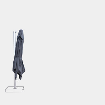 Parasol déporté anti-vent 3x3m reconditionné