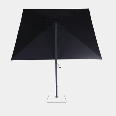 Parasol déporté anti-vent 3x3m reconditionné