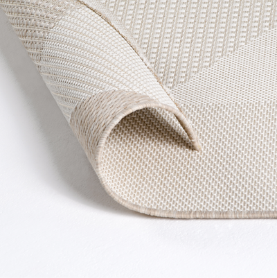 Siro Beige Polyester Rug - 200x290cm - Refurbished