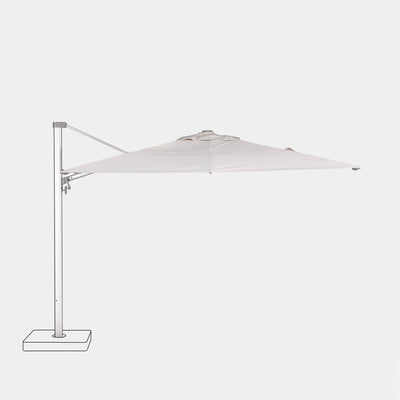 Parasol déporté anti-vent 3x3m reconditionné
