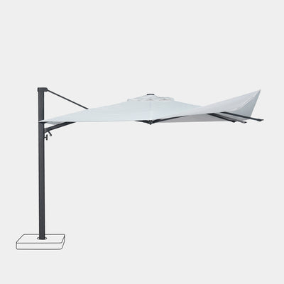 Parasol déporté anti-vent 3x3m reconditionné