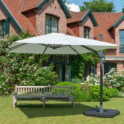 PM2 PCG 3x3m Taupe Polyester Parasol - Refurbished
