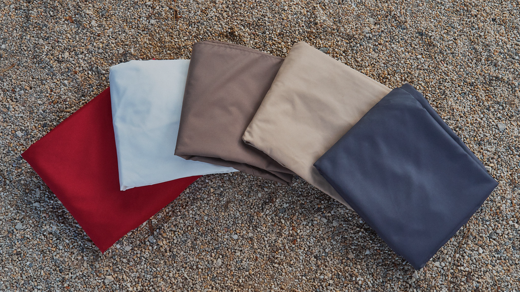 5 toiles de parasol en différentes coloris