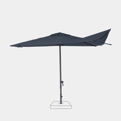 Parasol droit anti-vent Aura 3x3m