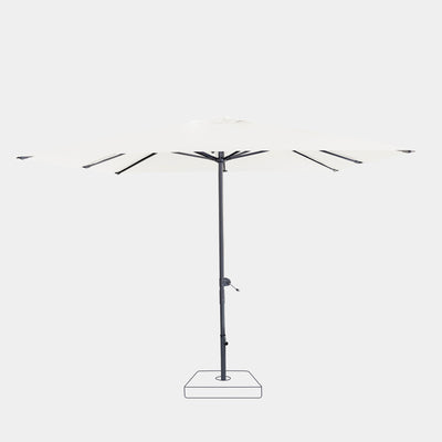 Parasol droit anti-vent Aura 3x3m