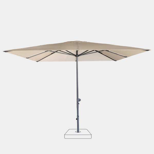 Parasol droit anti-vent Aura 3x3m