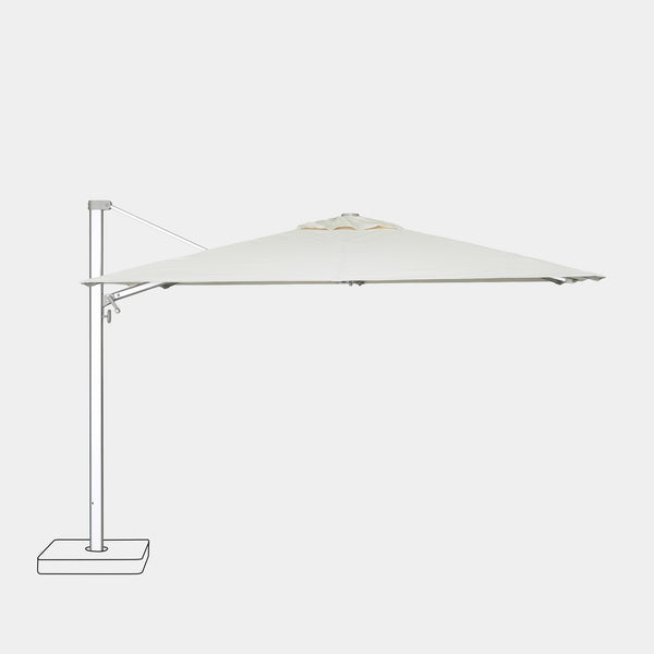 Parasol déporté anti-vent 3x3m reconditionné