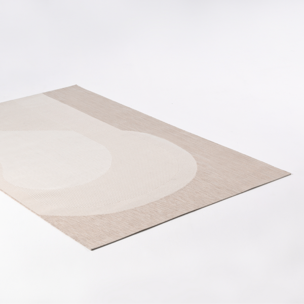 Siro Beige Polyester Rug - 200x290cm - Refurbished