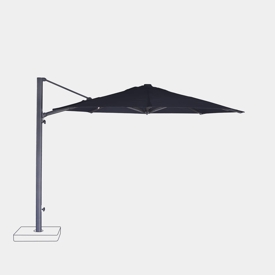 Parasol déporté anti-vent Mistral Ø3m