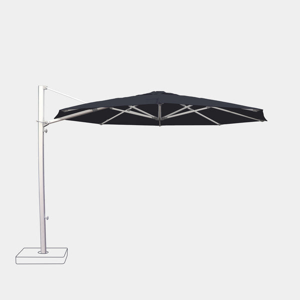 Parasol déporté anti-vent Zonda Ø3m - Toile oléfine