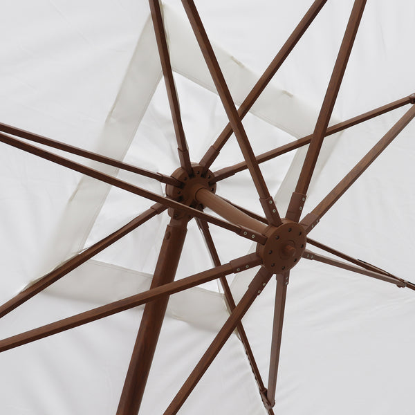 Mistral 3x3m cantilever parasol with wind-resistant wood-effect frame