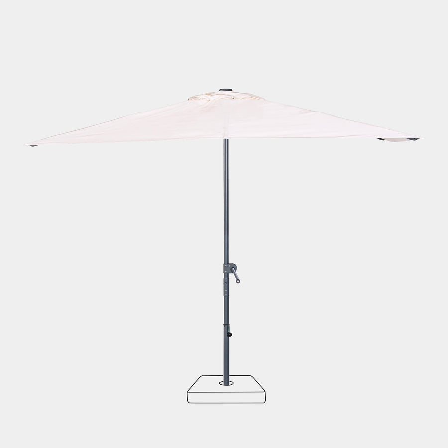 Parasol droit anti-vent Aura 3x2m