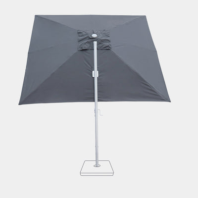 Parasol déporté anti-vent 3x3m reconditionné