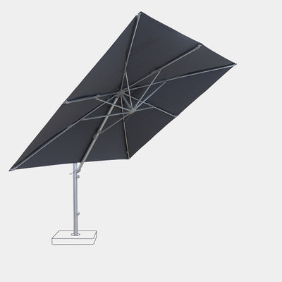 Parasol déporté anti-vent 3x3m reconditionné