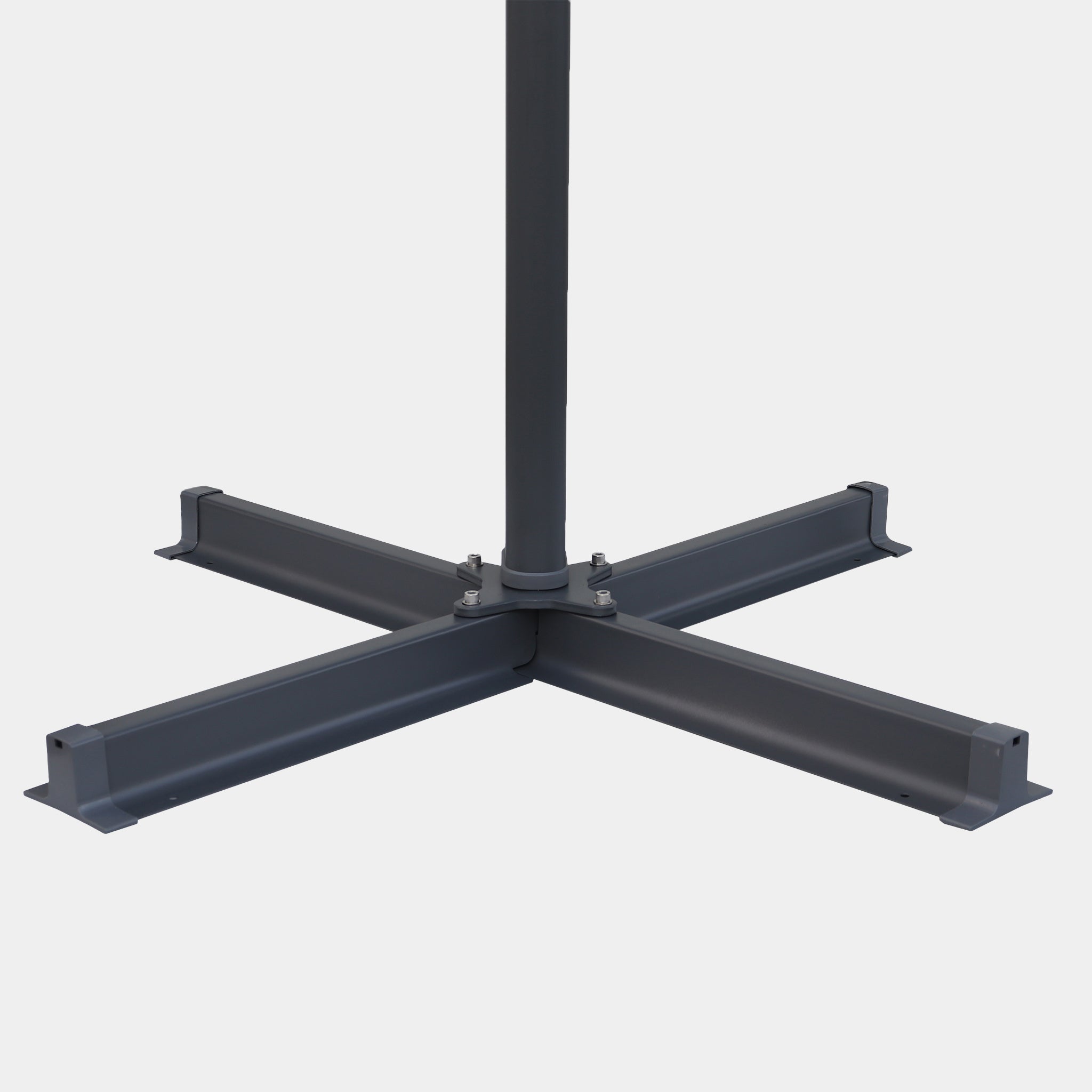 Parasol déporté anti-vent Mistral 3x4m structure gris anthracite