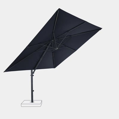 Parasol déporté anti-vent 3x3m reconditionné