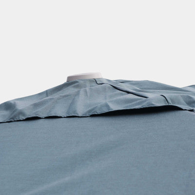 Parasol déporté anti-vent Mistral 3x3m structure gris clair