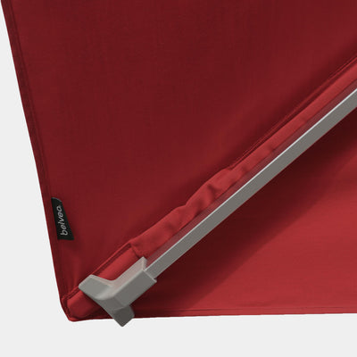 Parasol déporté anti-vent Mistral 3x3m structure gris clair