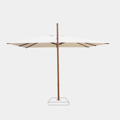 Parasol déporté anti-vent 3x4m reconditionné