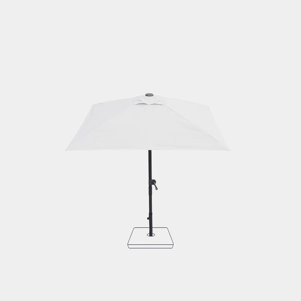 Parasol droit anti-vent Aura 2x2m