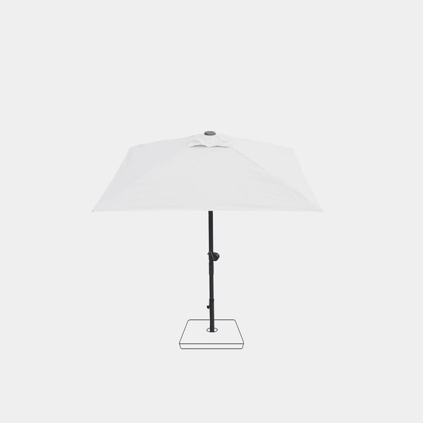 Parasol droit anti-vent Aura 2x2m