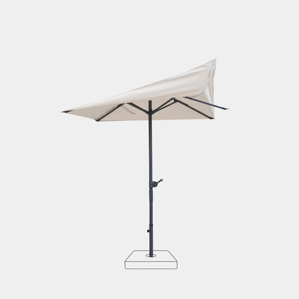 Parasol droit anti-vent Aura 2x2m