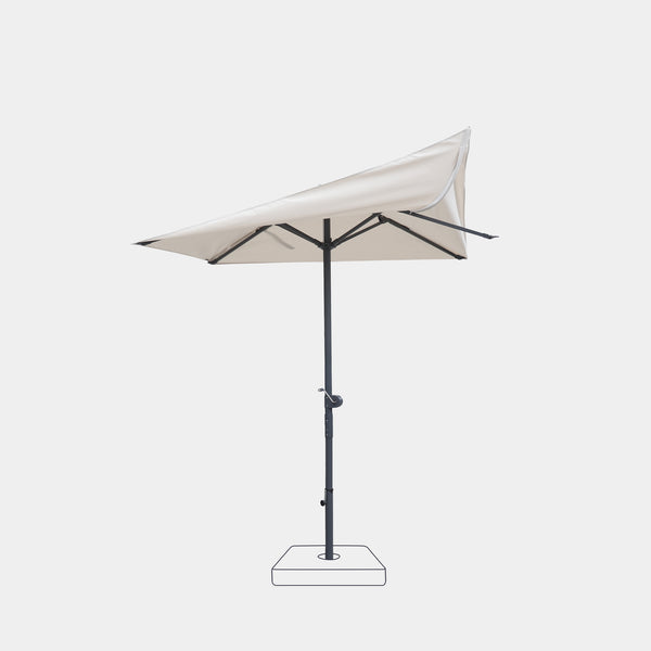 Parasol droit anti-vent Aura 2x2m