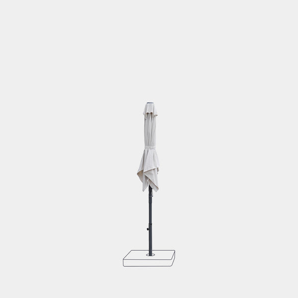 Parasol droit anti-vent Aura 2x2m