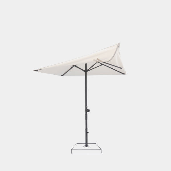 Parasol droit anti-vent Aura 2x2m