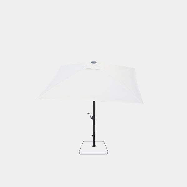 Parasol droit anti-vent Aura 2x2m