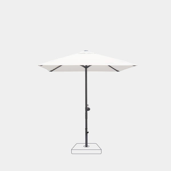 Parasol droit anti-vent Aura 2x2m