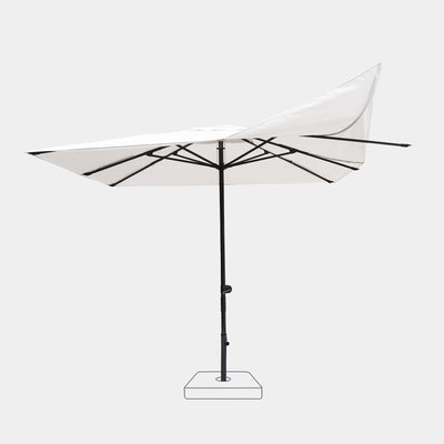 Parasol droit anti-vent Aura 3x3m