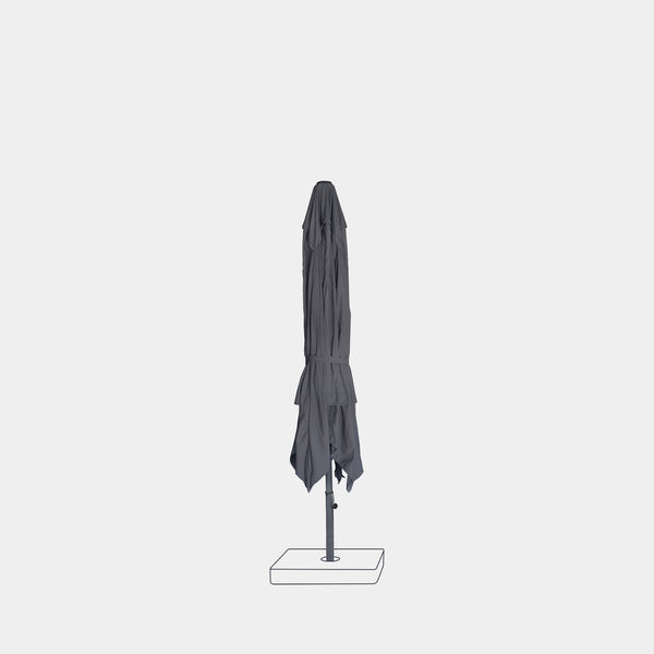 Parasol droit anti-vent Aura 3x3m