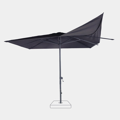 Parasol droit anti-vent Aura 3x3m