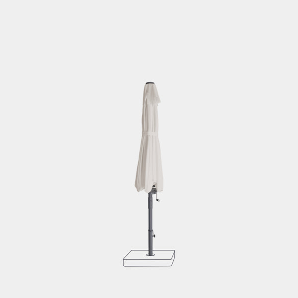 Parasol droit anti-vent Aura Ø2,75m