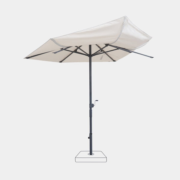 Parasol droit anti-vent Aura Ø2,75m