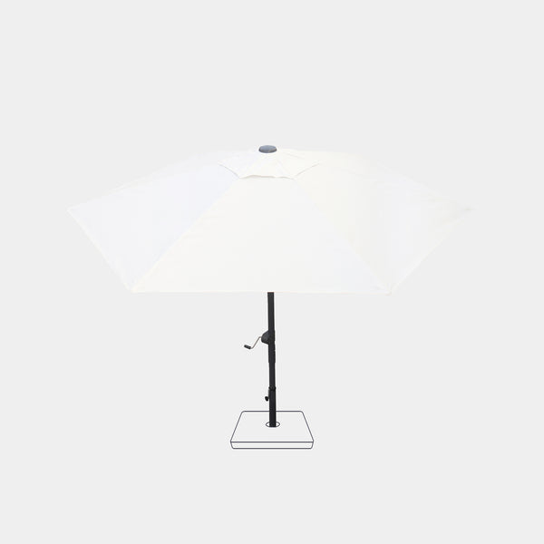 Parasol droit anti-vent Aura Ø2,75m