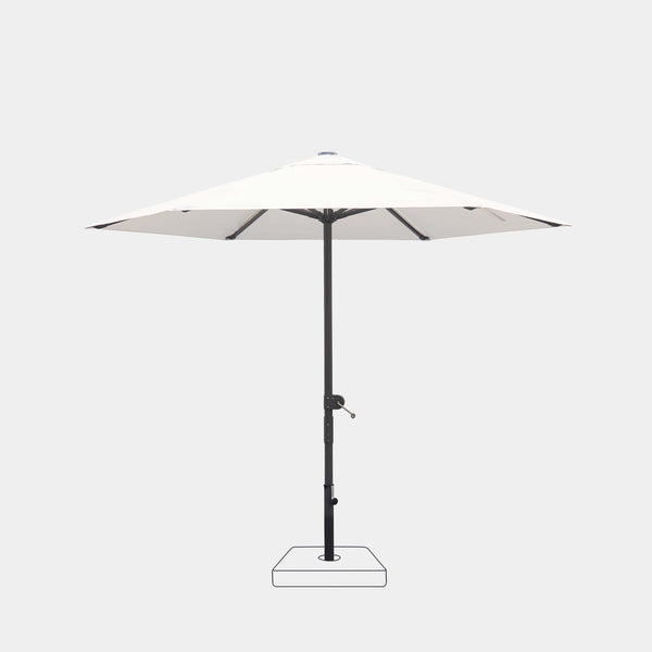 Parasol droit anti-vent Aura Ø2,75m