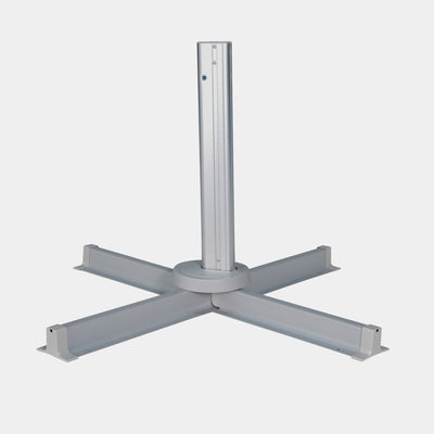 Parasol déporté anti-vent Mistral 3x3m structure gris clair