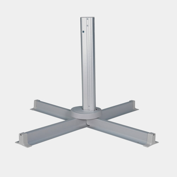 Parasol déporté anti-vent Mistral 3x4m structure gris clair