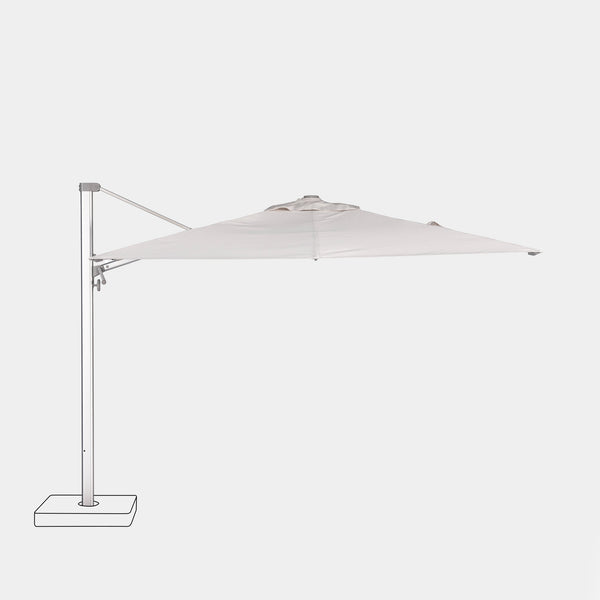 Parasol déporté anti-vent 3x3m reconditionné