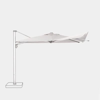 Parasol déporté anti-vent 3x3m reconditionné