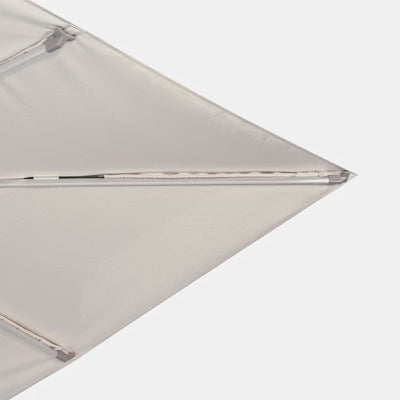 Parasol déporté anti-vent Mistral 3x3m structure gris clair