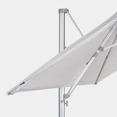 Parasol déporté anti-vent Mistral 3x3m structure gris clair