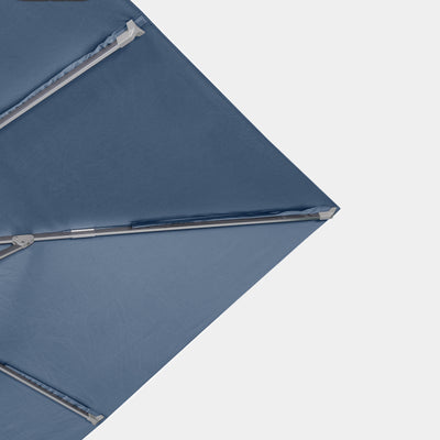 Parasol déporté anti-vent Mistral 3x4m structure gris clair