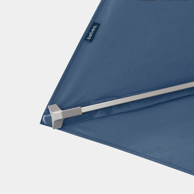 Parasol déporté anti-vent Mistral 3x3m structure gris clair