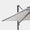 Parasol déporté anti-vent Mistral 3x3m structure gris anthracite