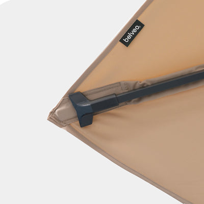 Parasol déporté anti-vent Mistral 3x4m structure gris anthracite