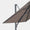 Parasol déporté anti-vent Mistral 3x3m structure gris anthracite